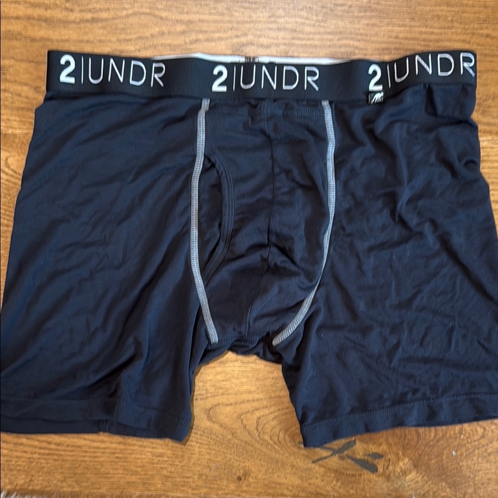 2 | UNDR Men's Black Boxer Briefs